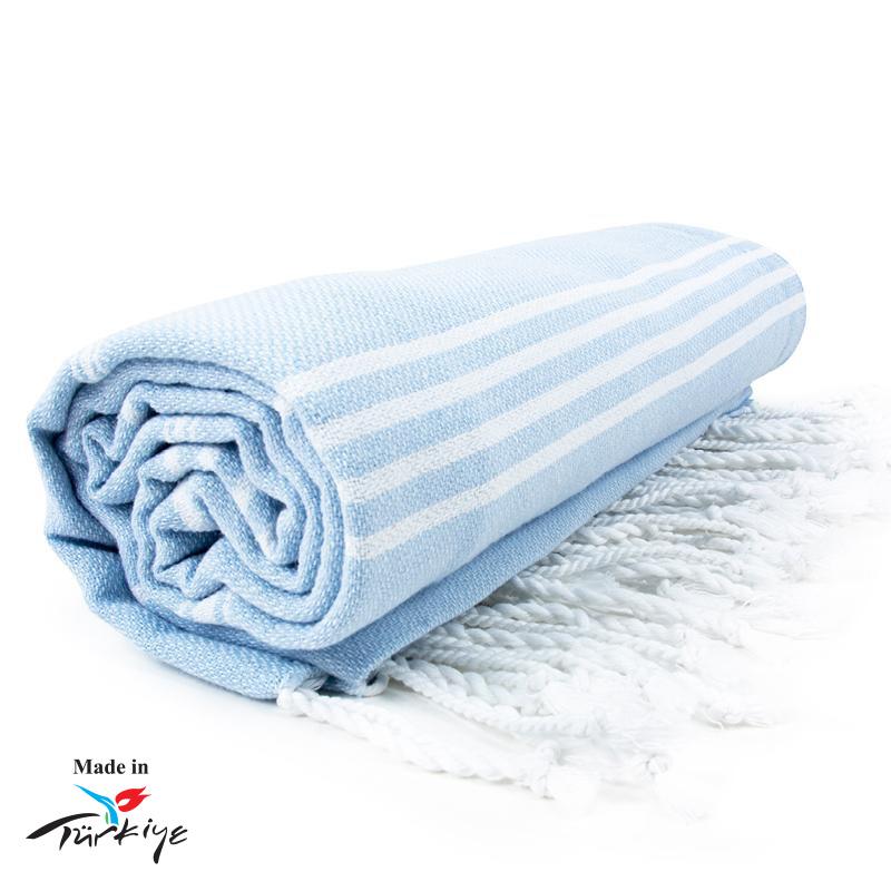 Bleu clair/blanc