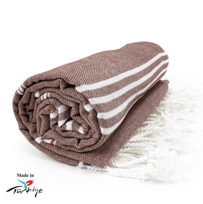 Marron/blanc