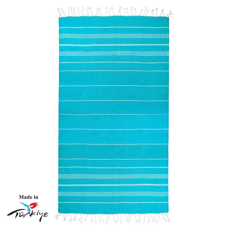 turquoise/blanc