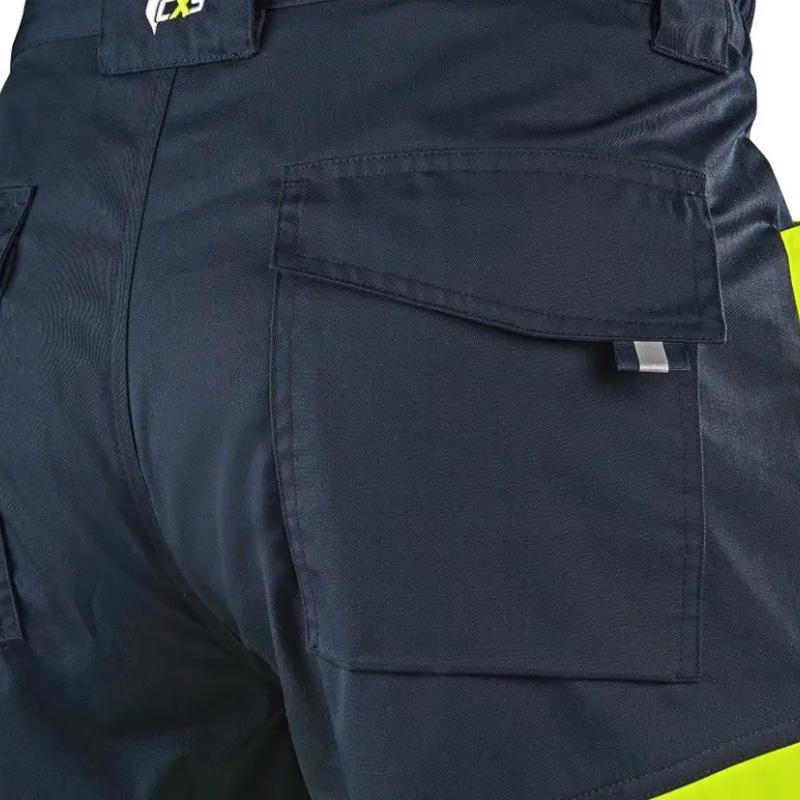 jaune HV-bleu foncé