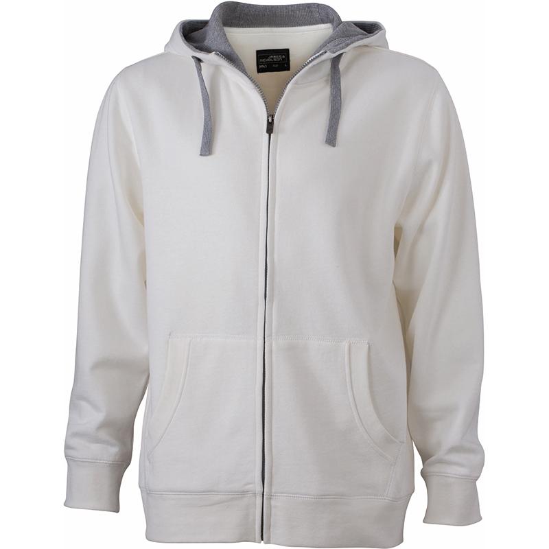 blanc cassé/gris chiné