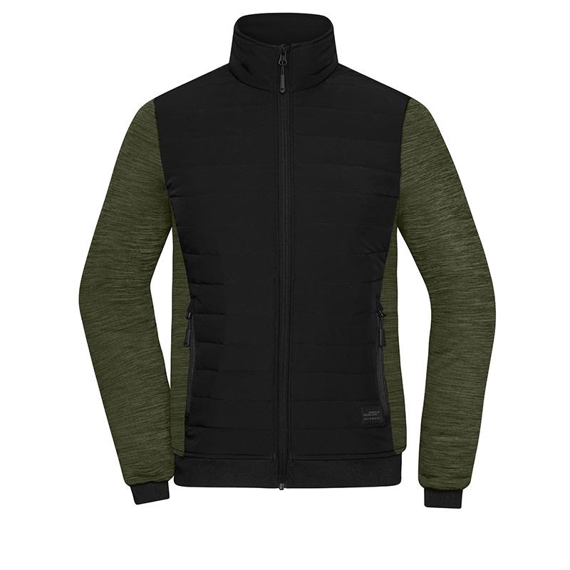 noir/olive-mélange