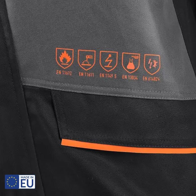 gris-orange-noir