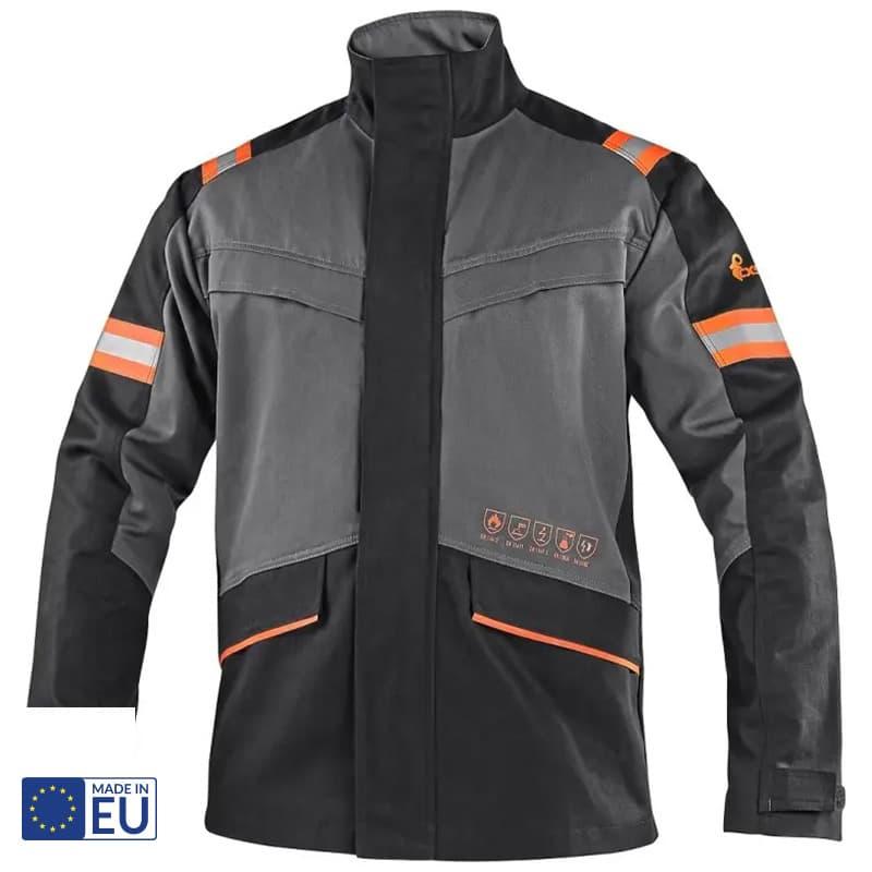 gris-orange-noir